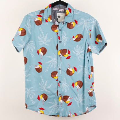 Camisa hawaiana azul (M) Free Planet