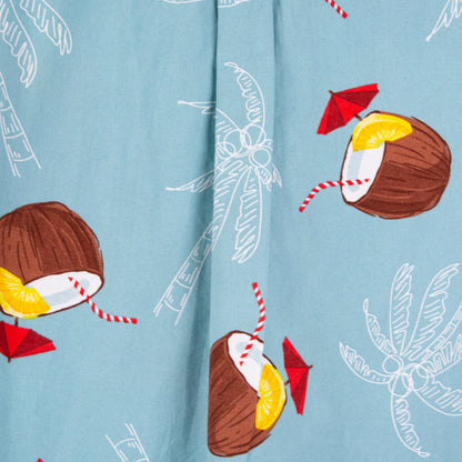 Camisa hawaiana azul (M) Free Planet