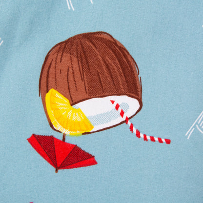 Camisa hawaiana azul (M) Free Planet