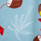 Camisa hawaiana azul (M) Free Planet