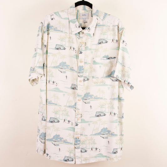 Camisa hawaiana blanco (XL) Croft & Barrow