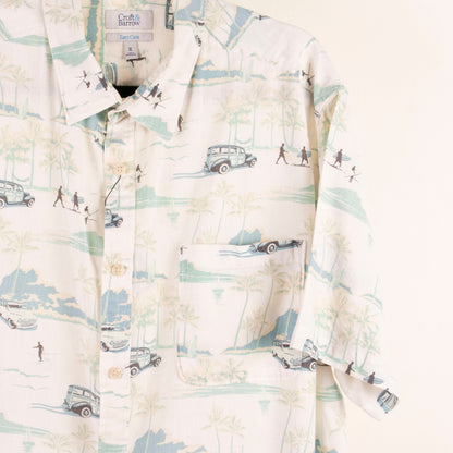 Camisa hawaiana blanco (XL) Croft & Barrow