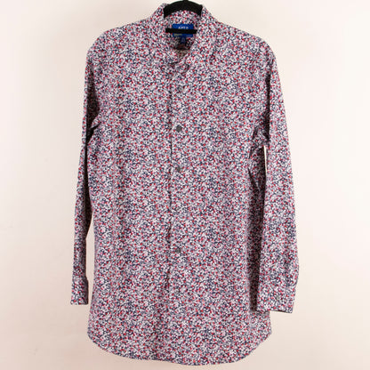 Camisa estampada azul marino (L) APT.9