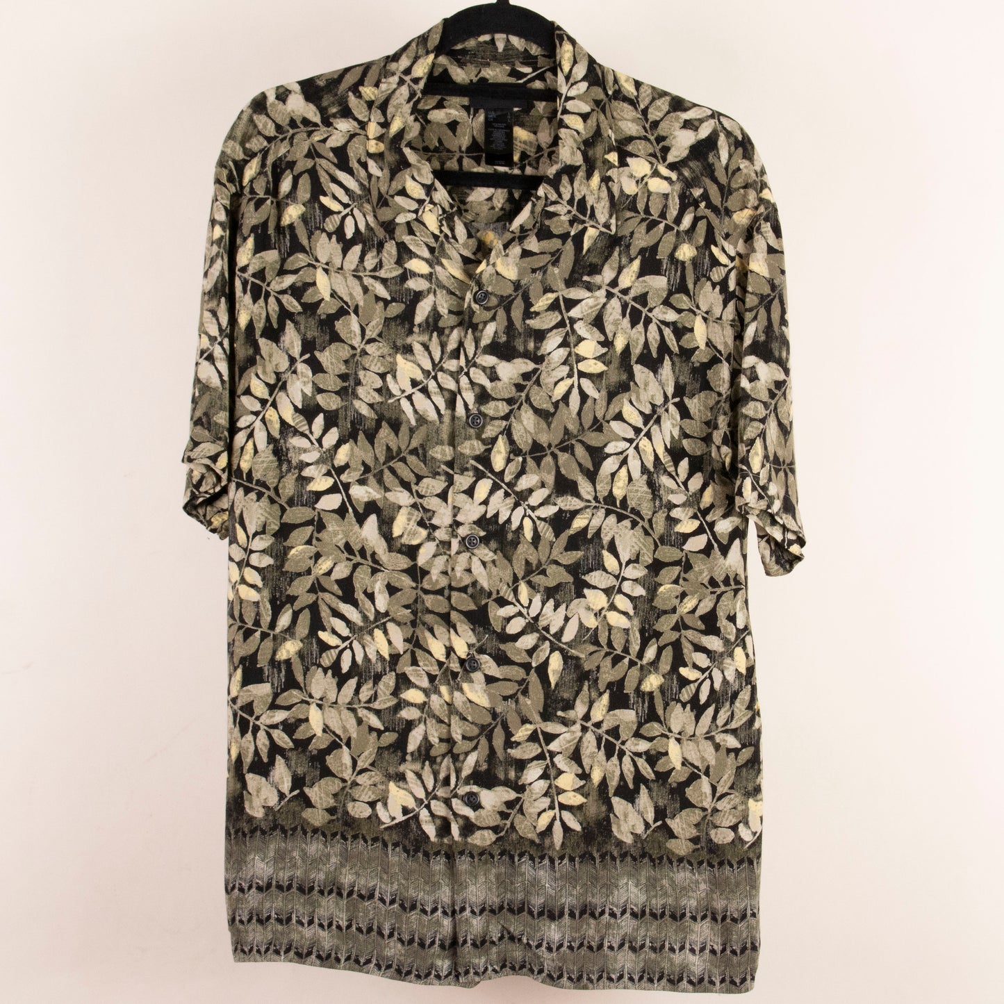 Camisa estampada negro (L) Claiborne