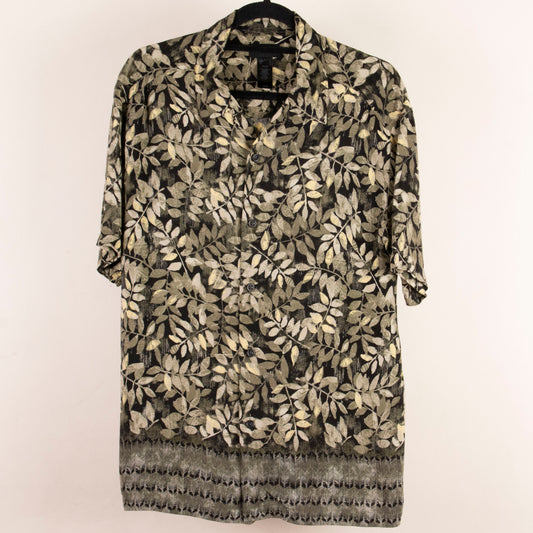 Camisa estampada negro (L) Claiborne