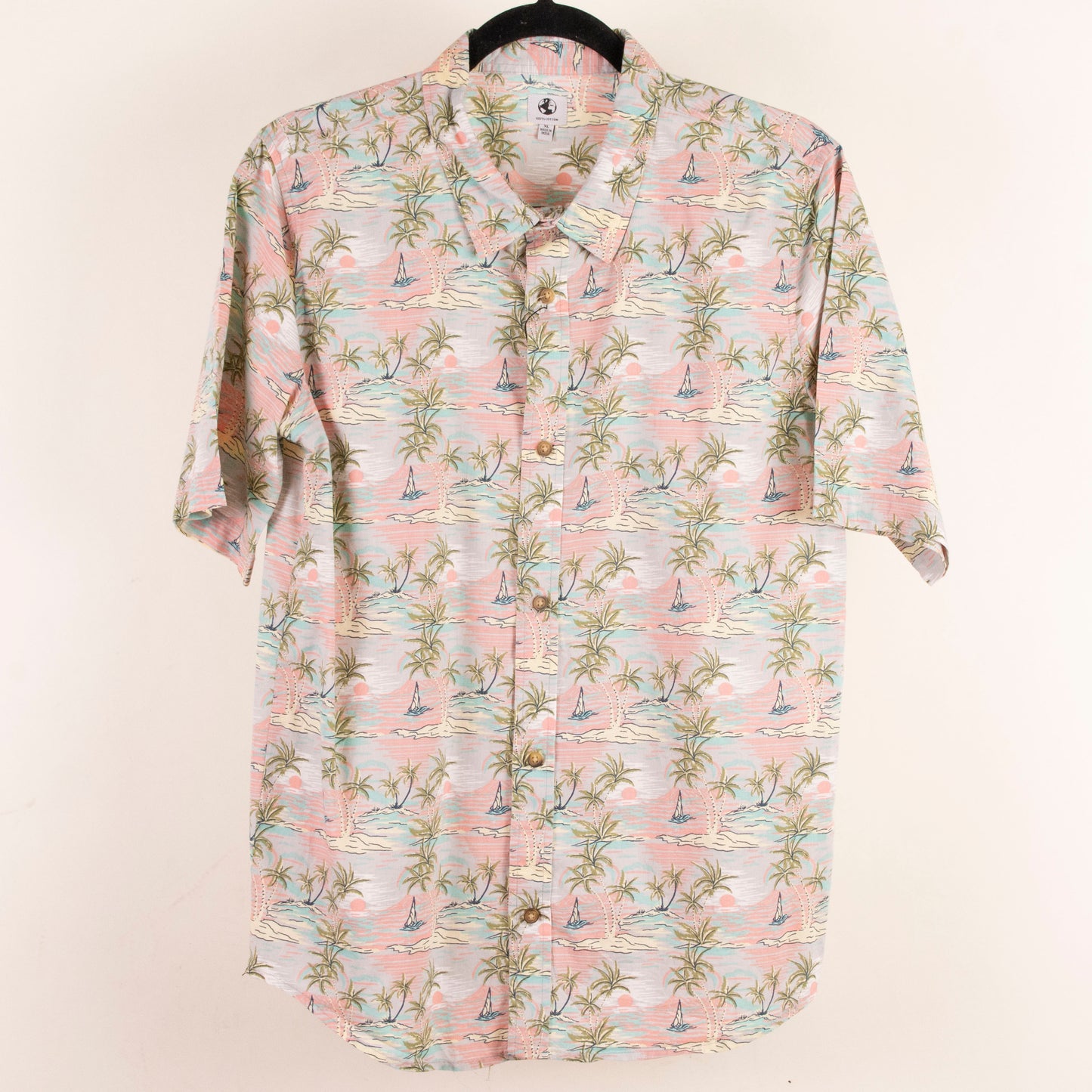 Camisa hawaiana gris (niño) 100% cotton