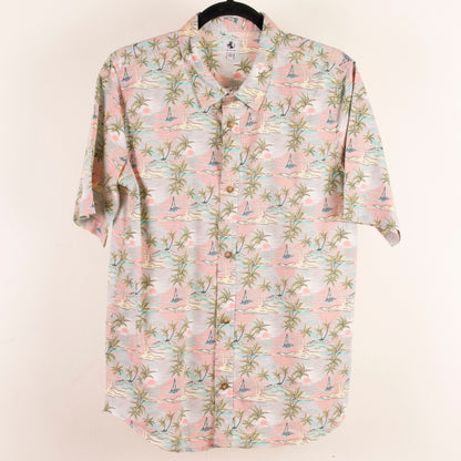 Camisa hawaiana gris (niño) 100% cotton