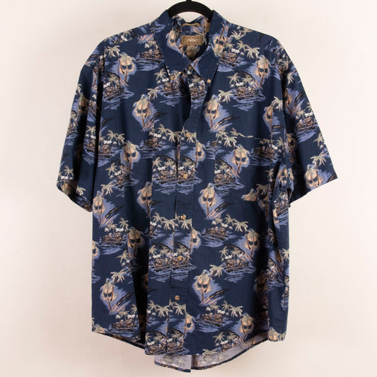 Camisa hawaiana azul marino (XL) Natural Issue