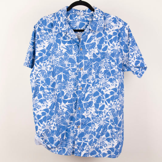Camisa hawaiana azul (M) Coofandy