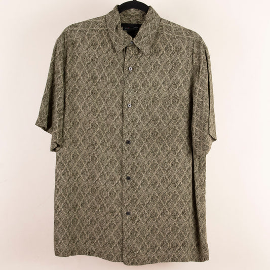 Camisa estampada verde (M) axcess/men