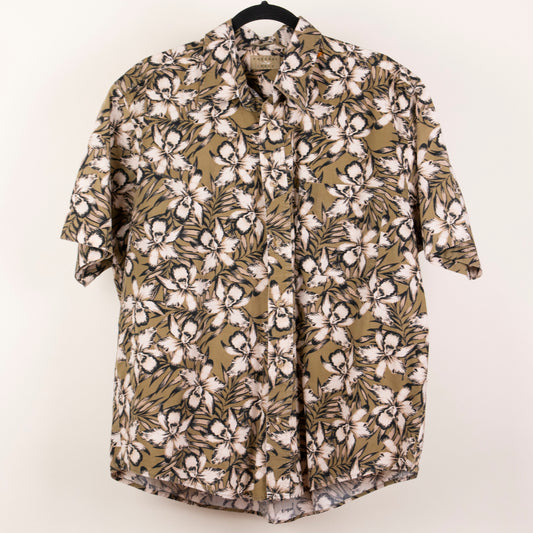 Camisa hawaiana café (M) Natural Issue