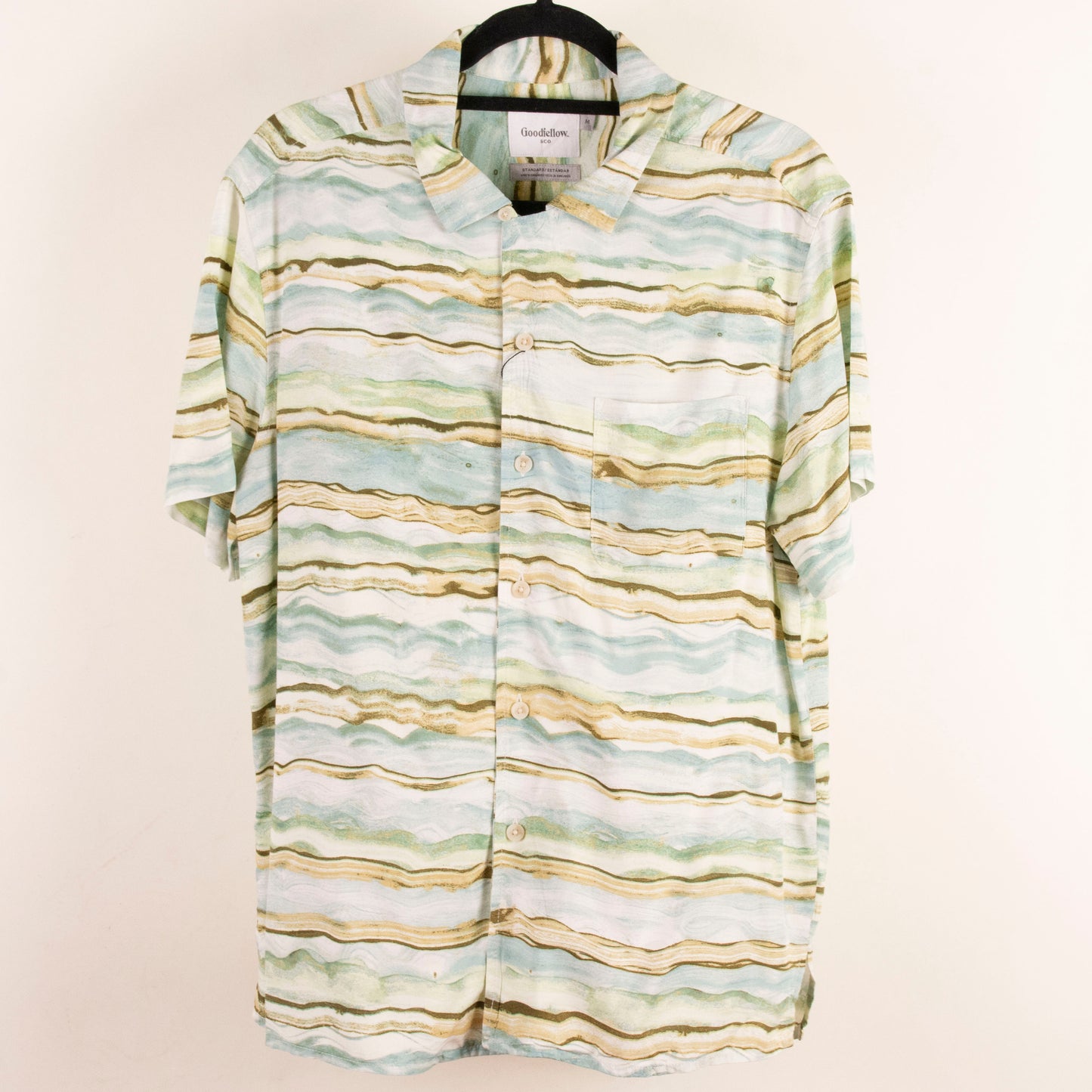 Camisa estampada azul (M) Goodfellow