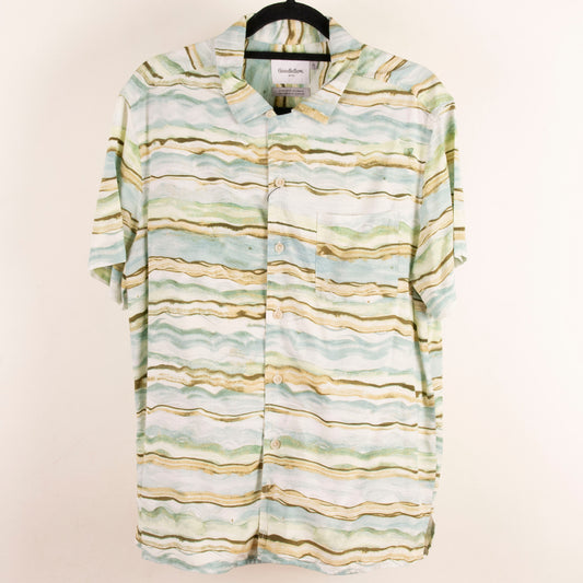 Camisa estampada azul (M) Goodfellow