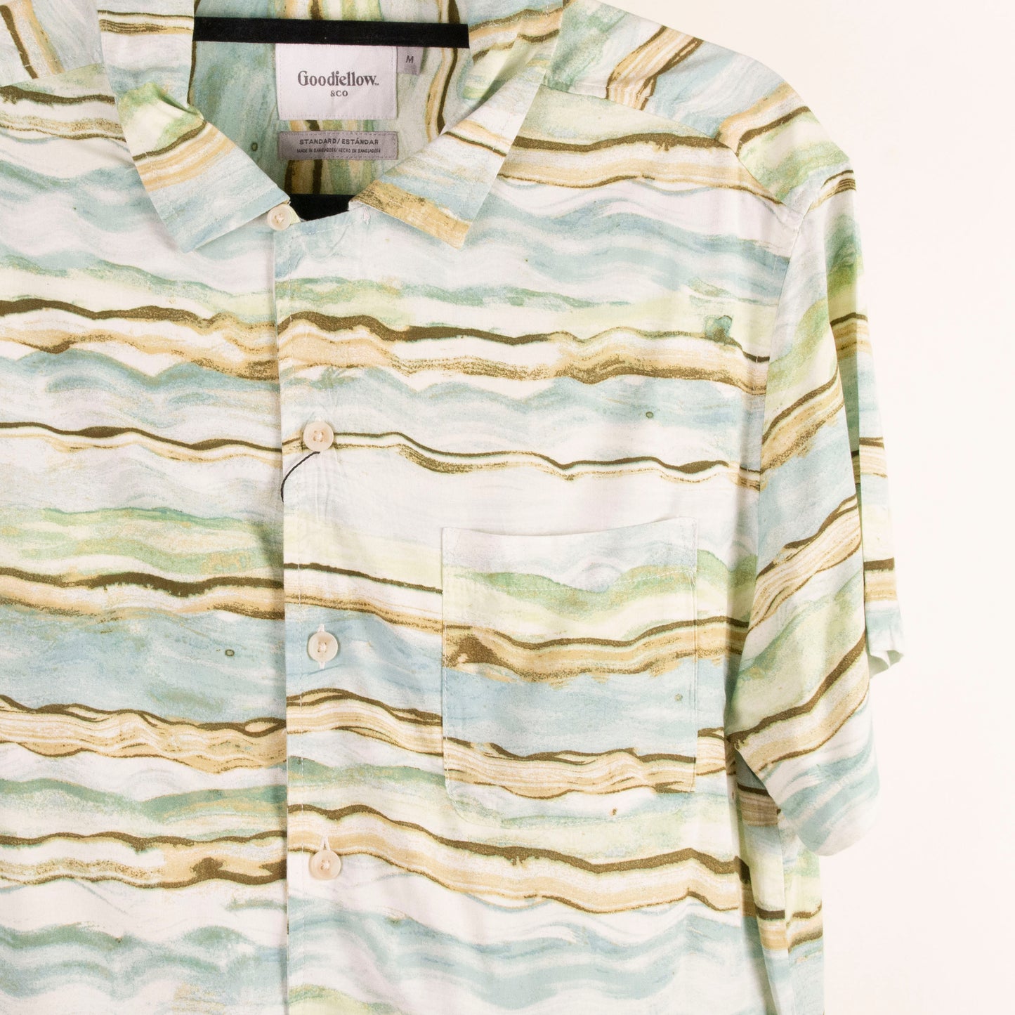 Camisa estampada azul (M) Goodfellow