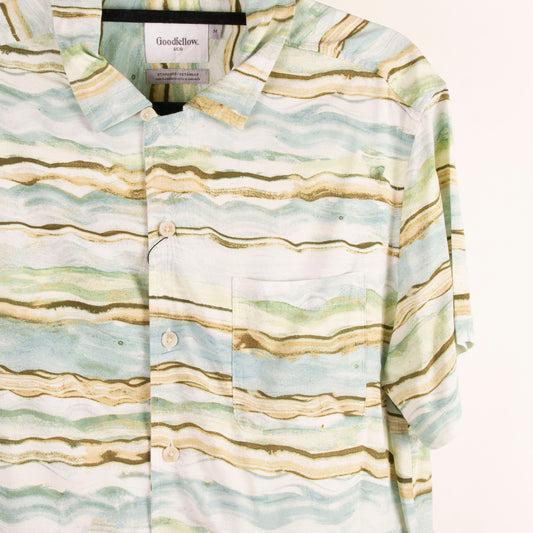 Camisa estampada azul (M) Goodfellow