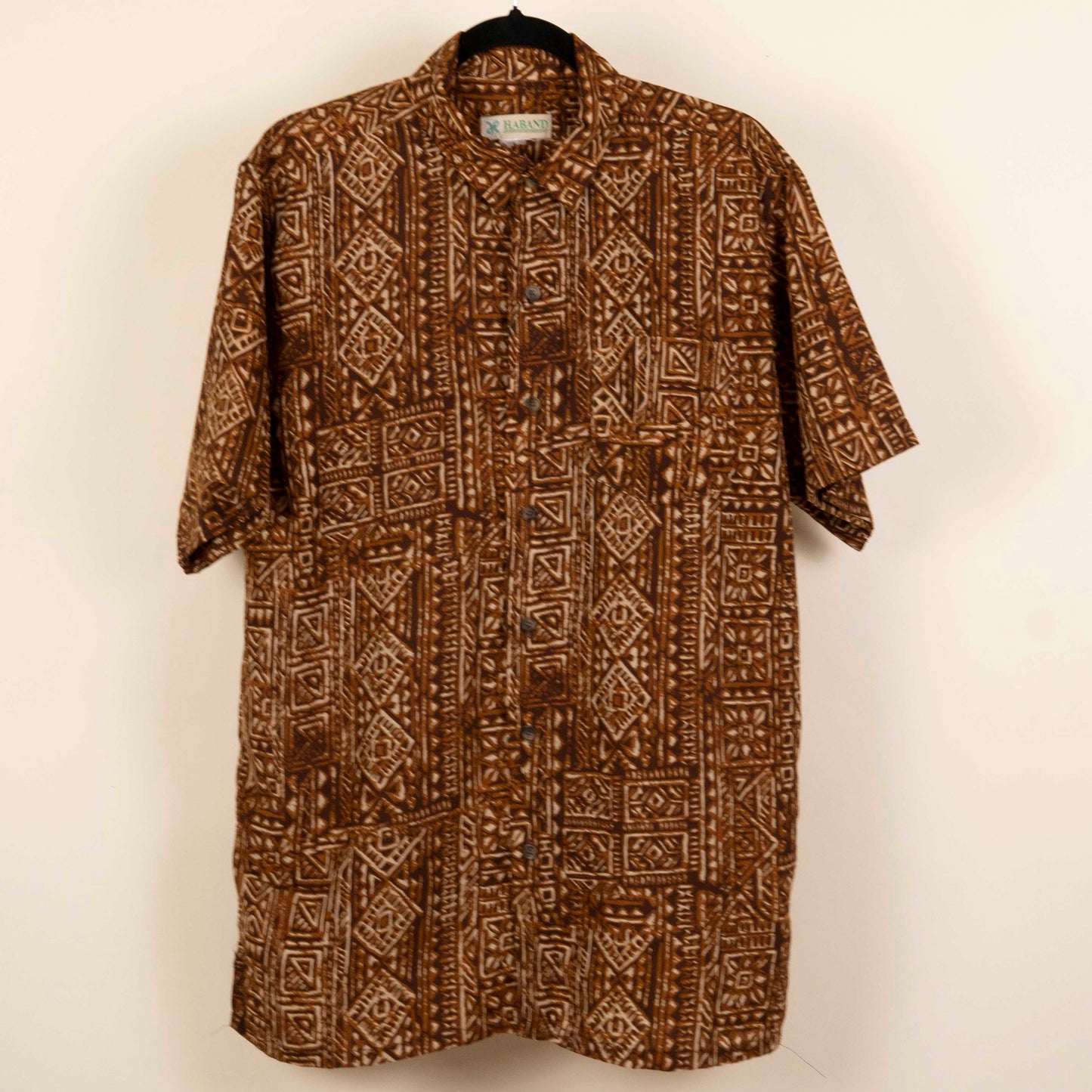 Camisa Estampada Cafe (M) Haband