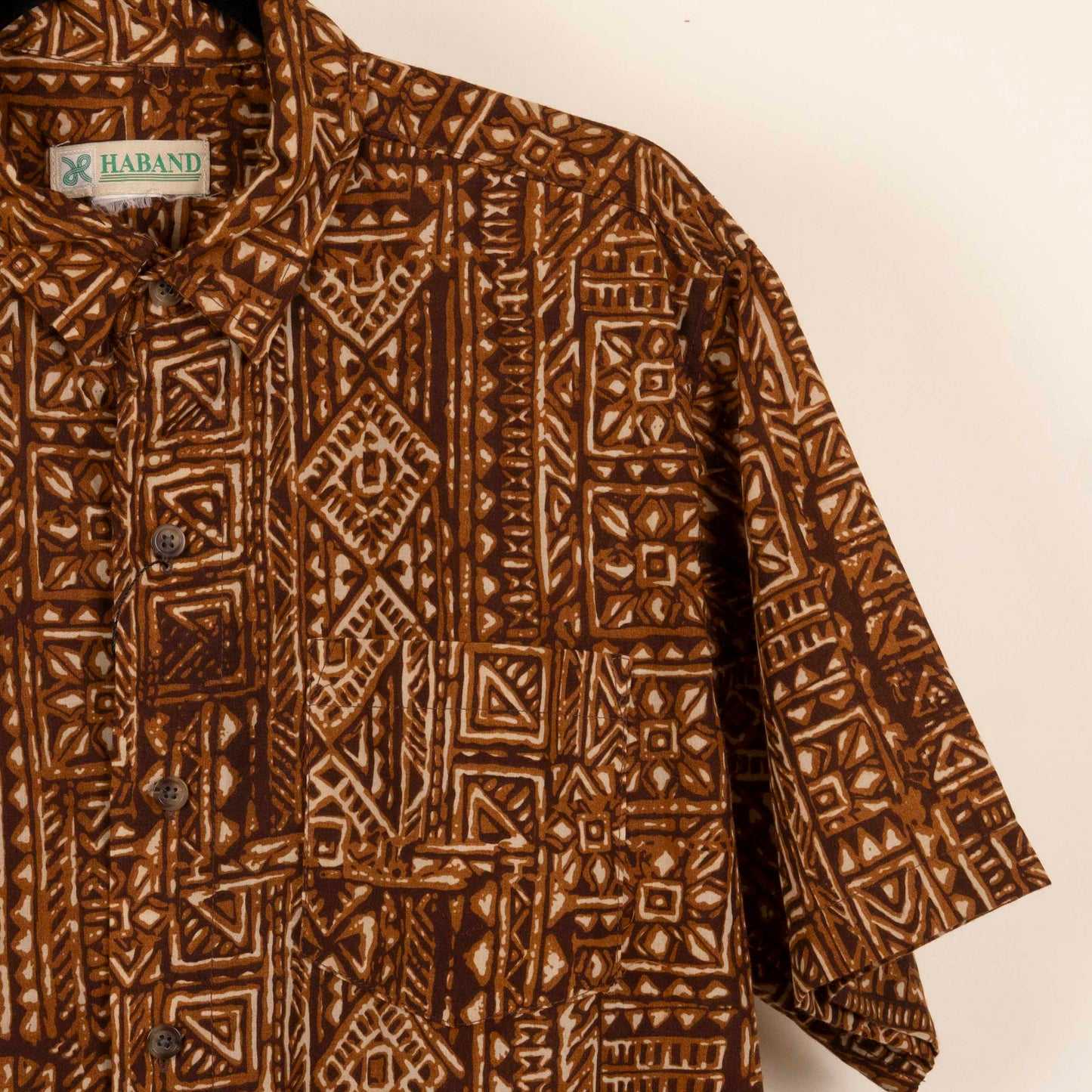 Camisa Estampada Cafe (M) Haband