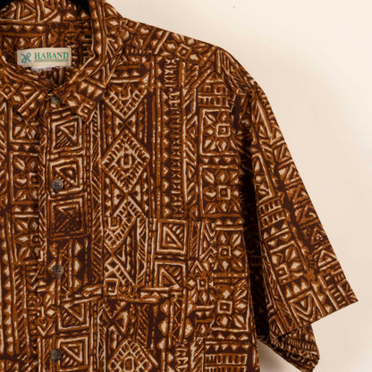 Camisa Estampada Cafe (M) Haband