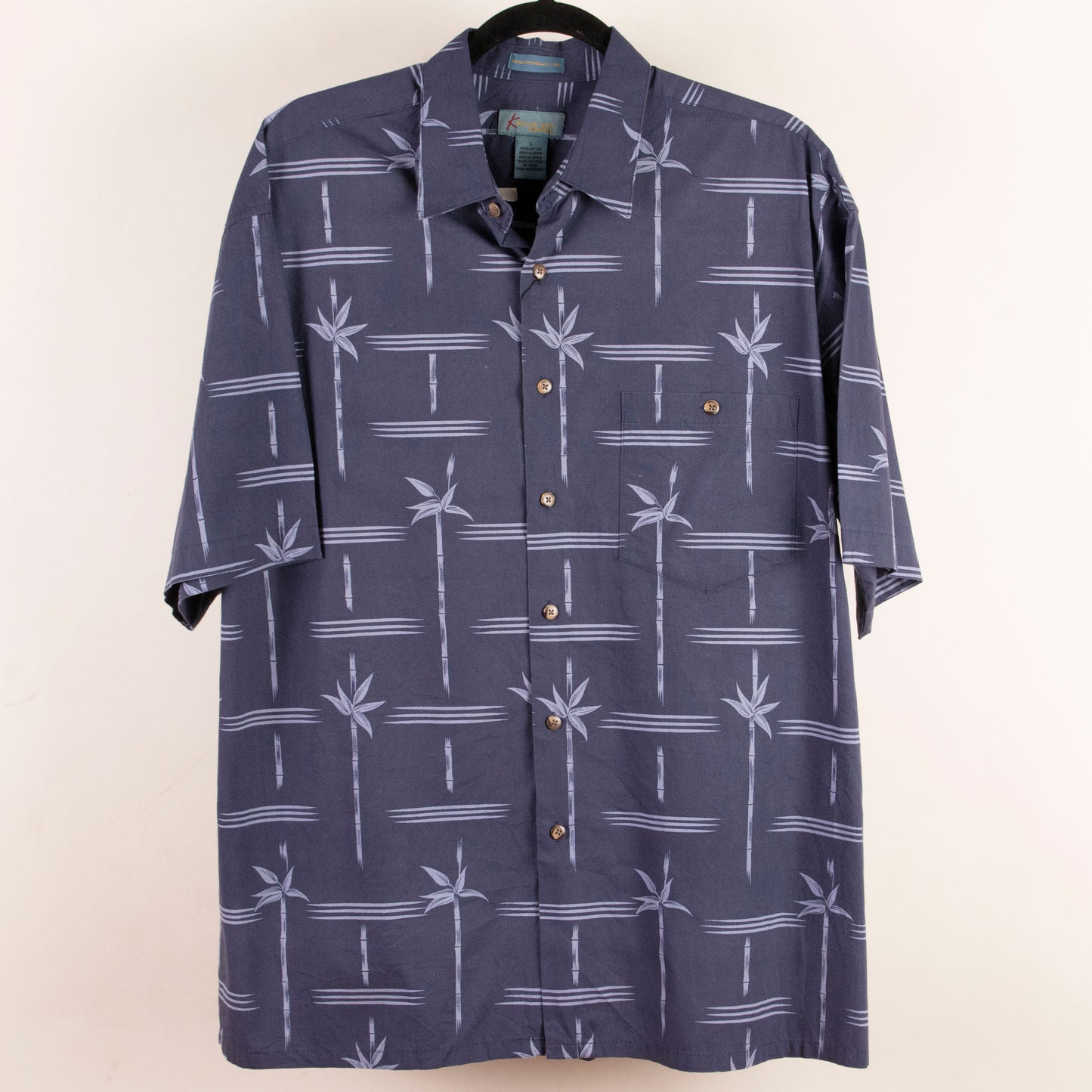 Camisa estampada gris (L) Kaylua Bay