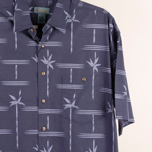 Camisa estampada gris (L) Kaylua Bay