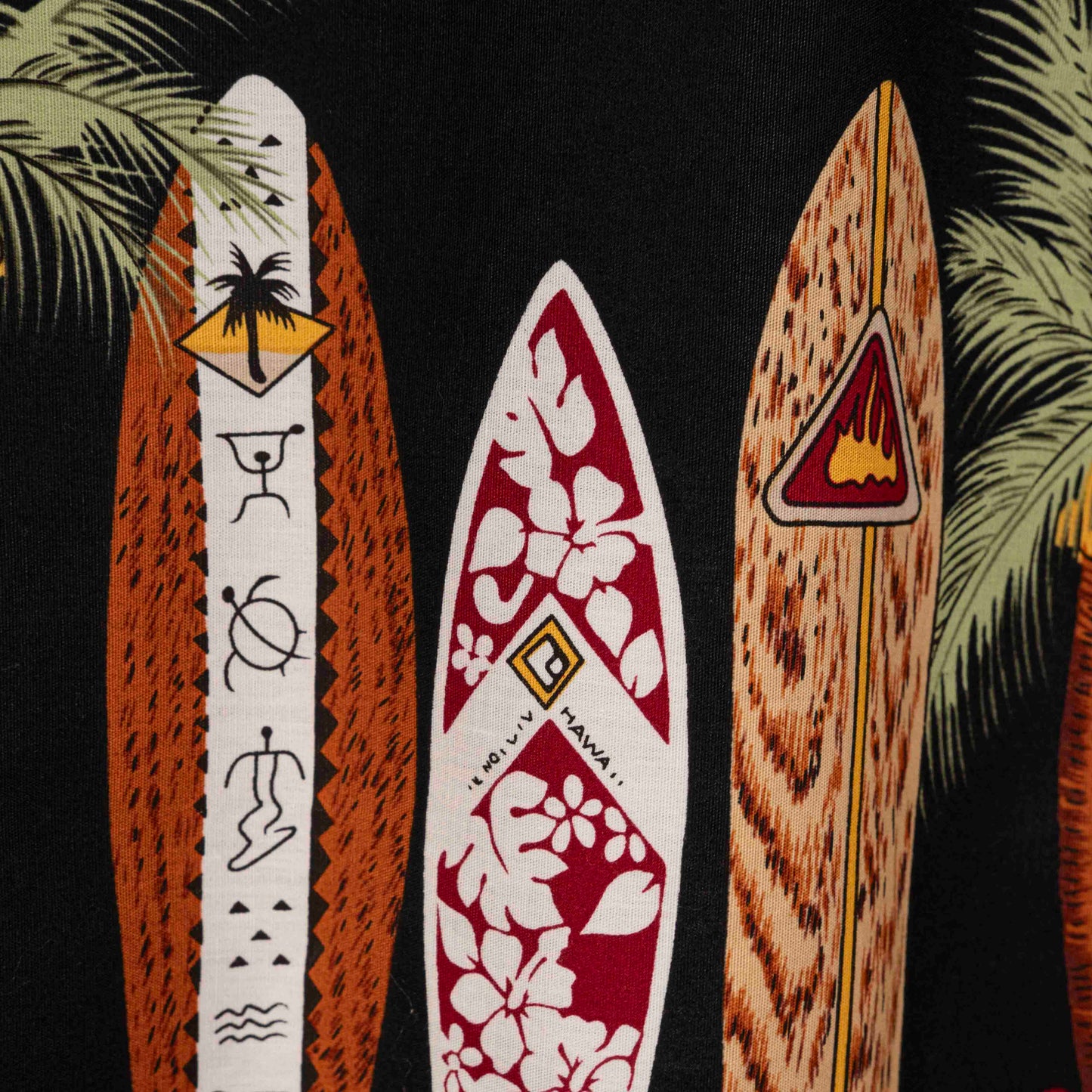 Camisa Hawaiana Negro (L) Winnie Fashion