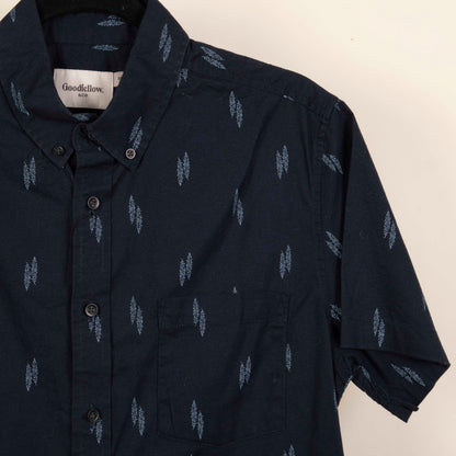 Camisa Estampada Azul (M) Goodiellow