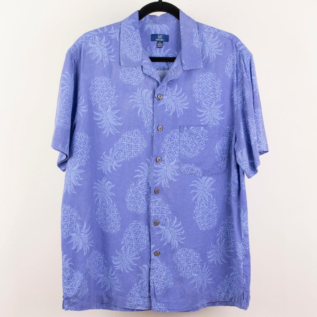 Camisa hawaiana azul (M) George