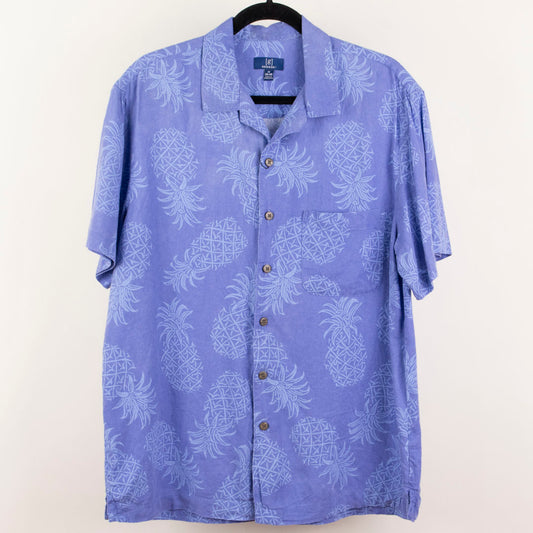 Camisa hawaiana azul (M) George
