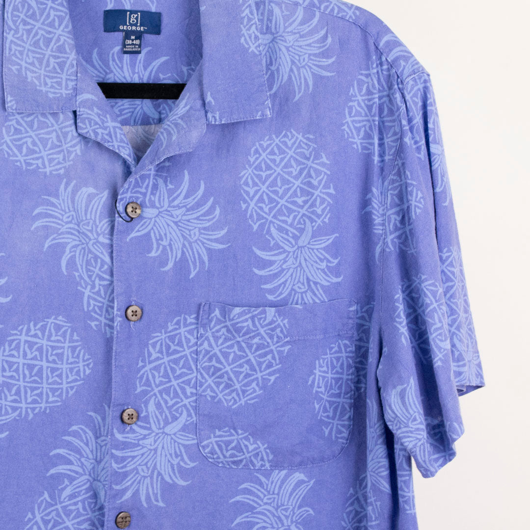 Camisa hawaiana azul (M) George