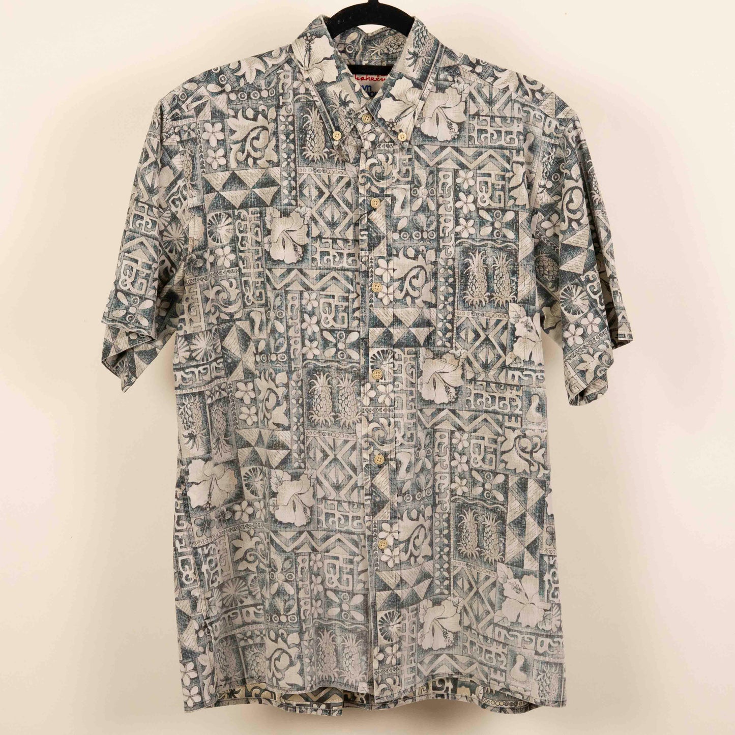 Camisa Hawaiana Gris (M) Reyn Spooner