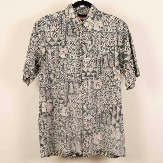 Camisa Hawaiana Gris (M) Reyn Spooner