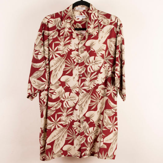Camisa hawaiana rojo (XL) Pierre Cardin