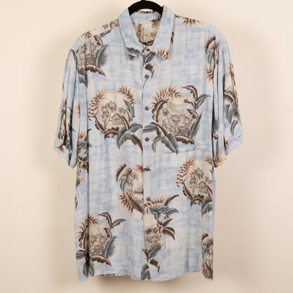 Camisa Hawaiana Azul (L) Rayon Batik Bay