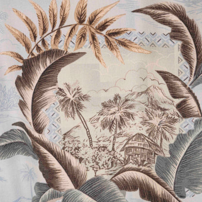 Camisa Hawaiana Azul (L) Rayon Batik Bay