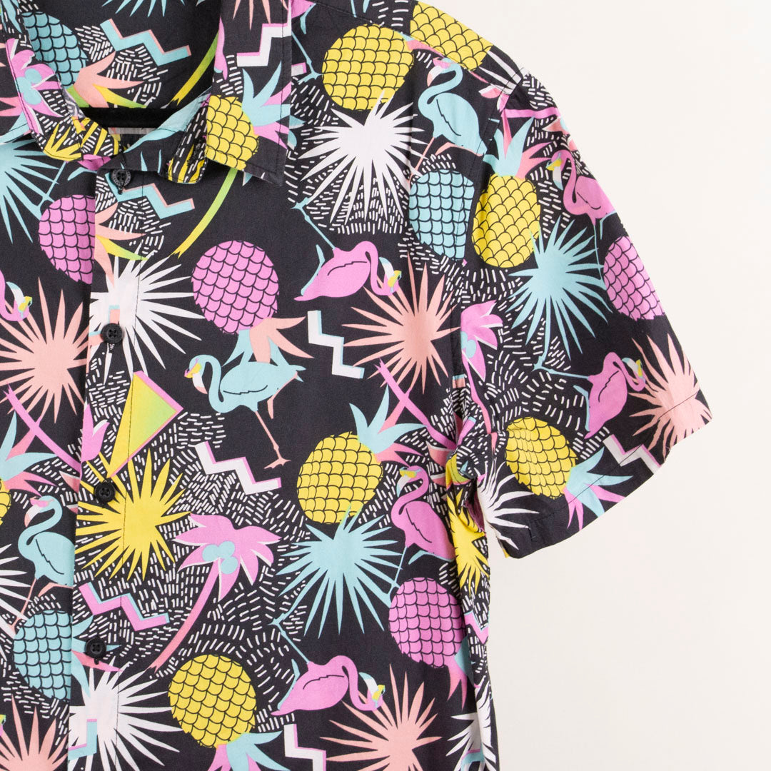 Camisa hawaiana gris (L) Neff