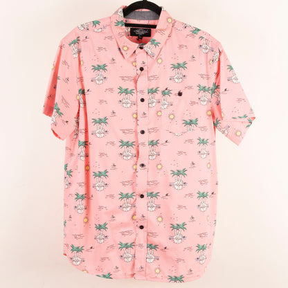 Camisa hawaiana rosa (L) Eight