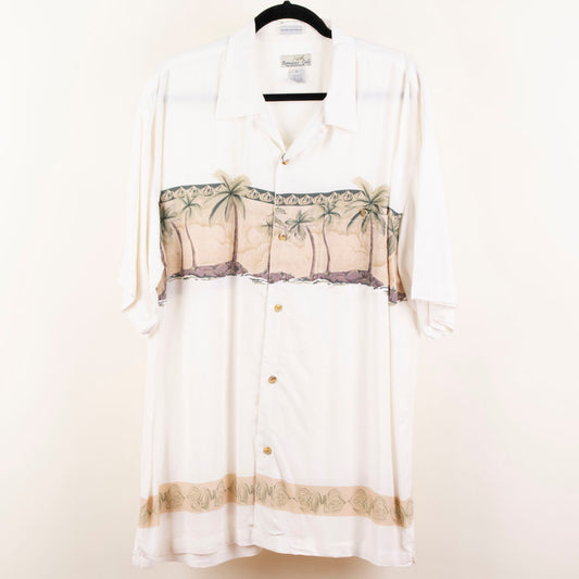 Camisa hawaiana blanca (XL) Bamboo Cay