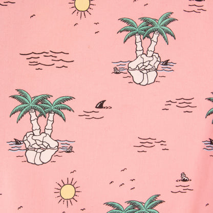 Camisa hawaiana rosa (L) Eight