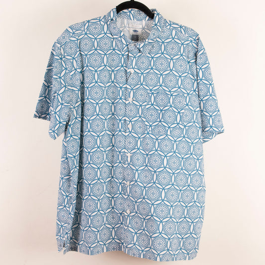 Camisa estampada azul (XL) Old Navy