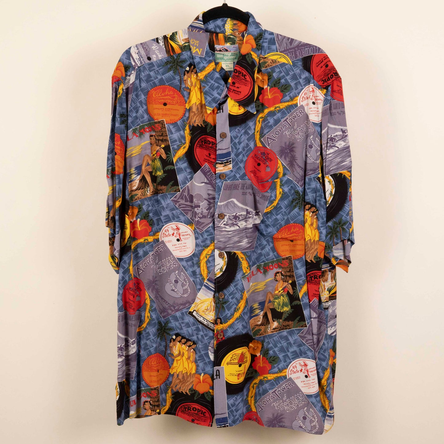 Camisa Hawaiana Morado (XL) Reyn Spooner