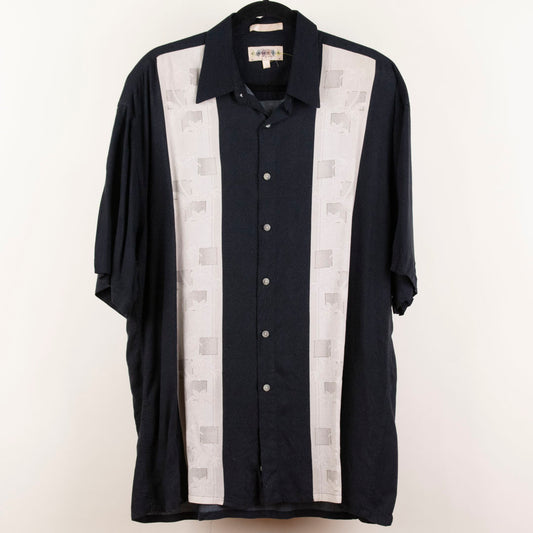 Camisa hawaiana negro (L) Campia