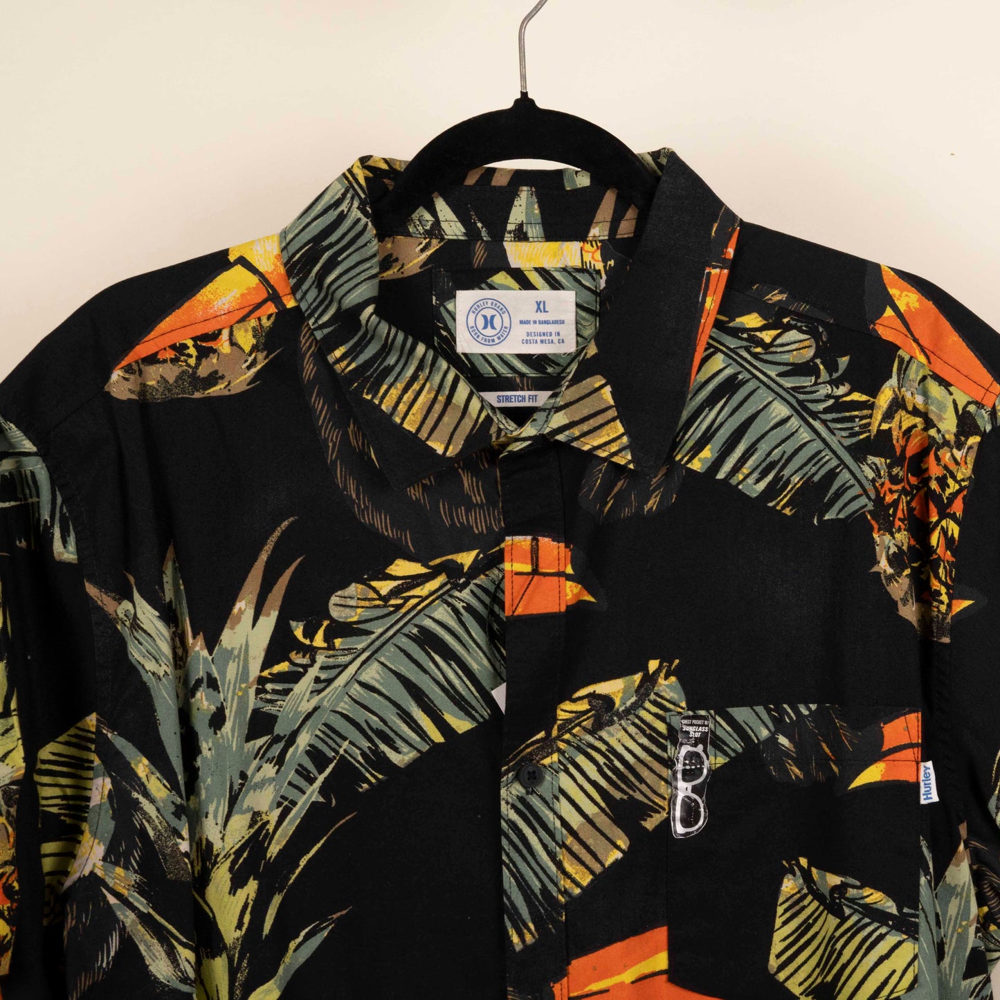 Camisa Estampada Negro (XL) Hurley