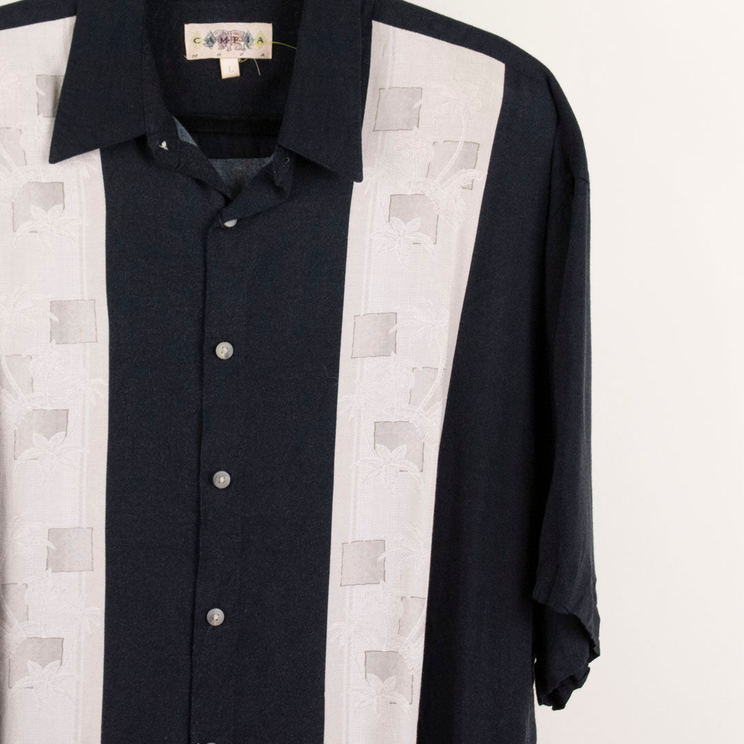 Camisa hawaiana negro (L) Campia