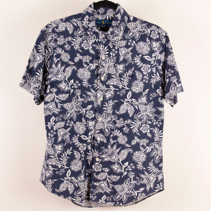 Camisa hawaiana azul (M) Ralph Lauren