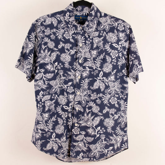Camisa hawaiana azul (M) Ralph Lauren