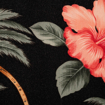 Camisa Hawaiana Negro (XL) Caribean Joe