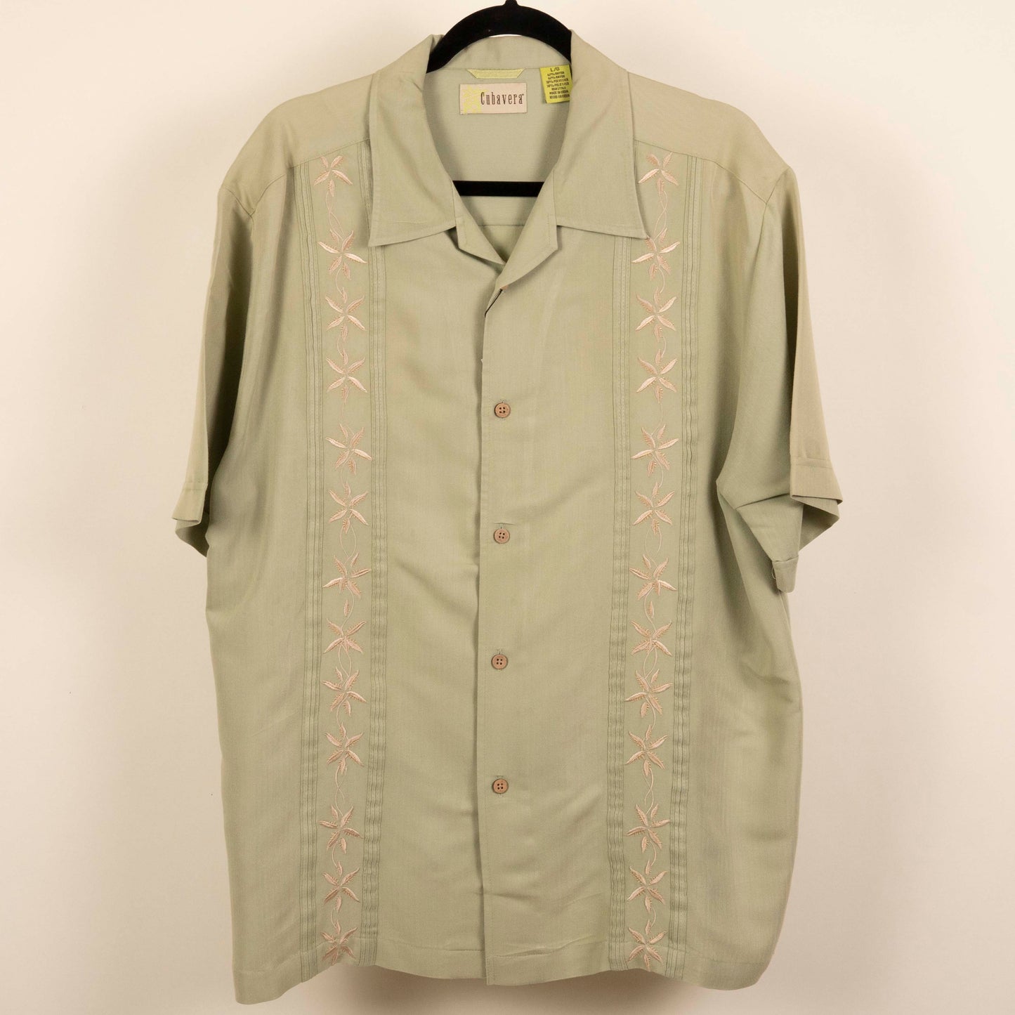 Camisa Hawaina Verde (L)  Cubavera