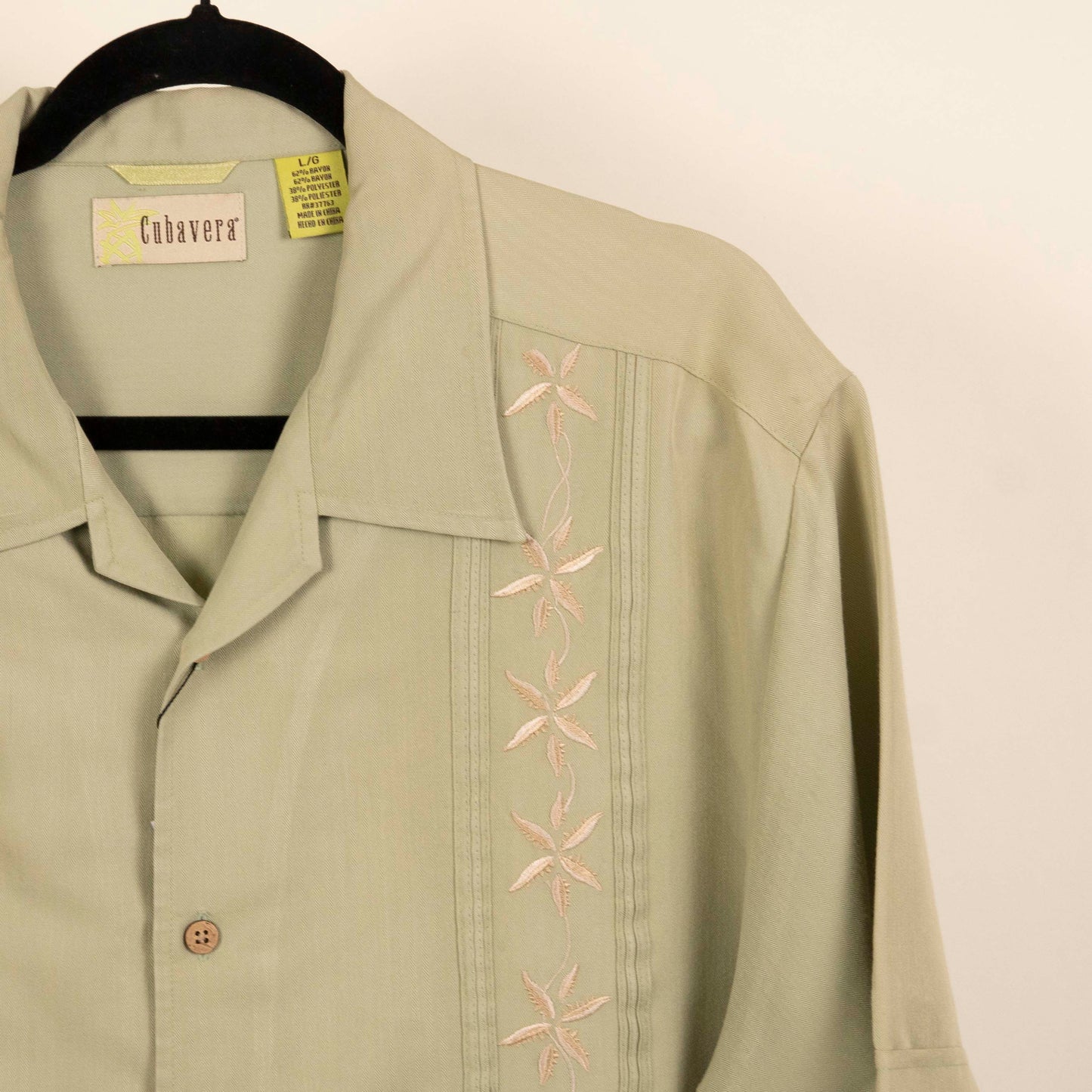 Camisa Hawaiana Verde (2XL) Seda Jamaica Jaxx