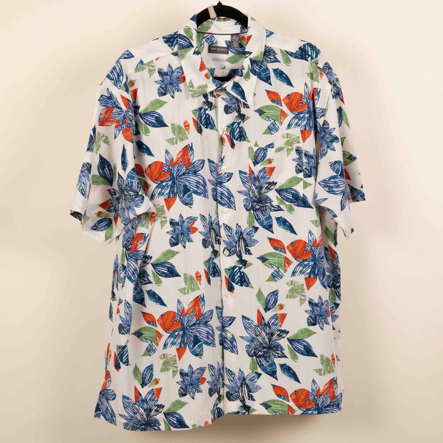 Camisa Estampada Blanco (2XL) Ven Heusen