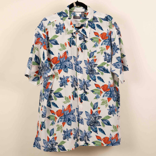 Camisa Estampada Blanco (2XL) Ven Heusen